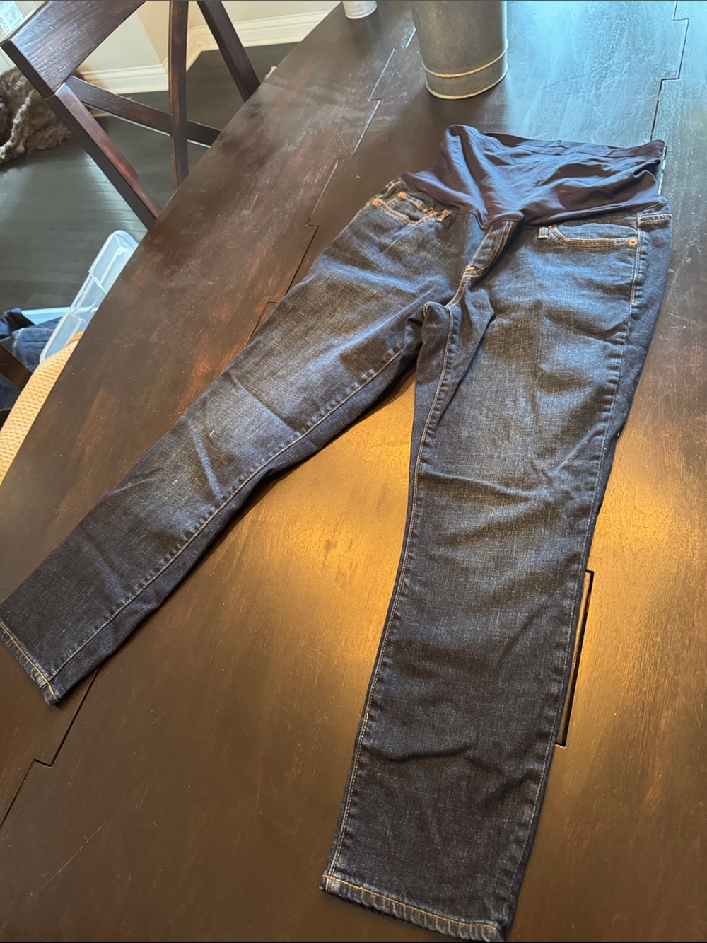 GAP Dark Blue Maternity Ankle Jeans